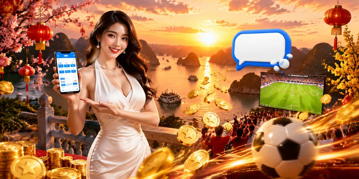 Người dùng tại Vịnh Hạ Long truy cập casino trực tuyến qua điện thoại trong dịp Tết